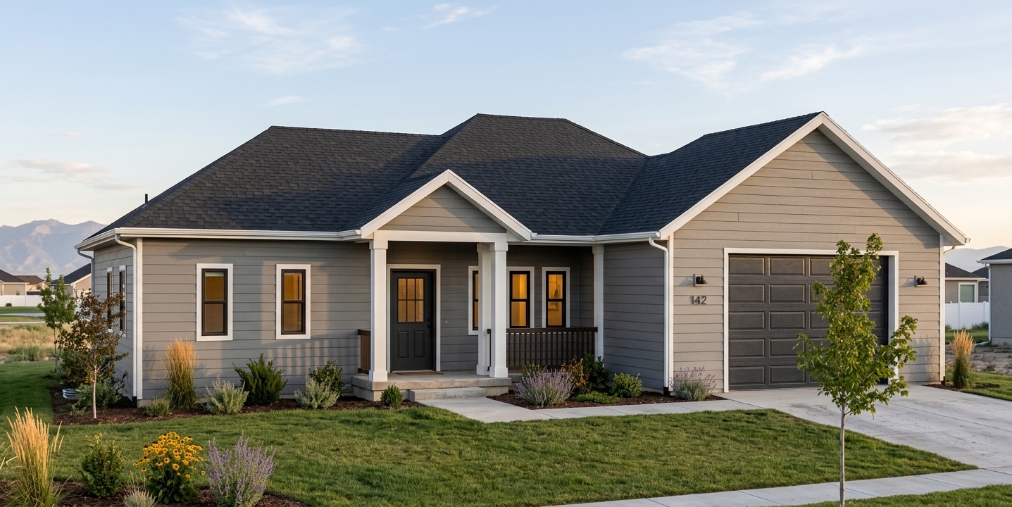 Exterior rendering of The Flint Hardy Homes cottage plan